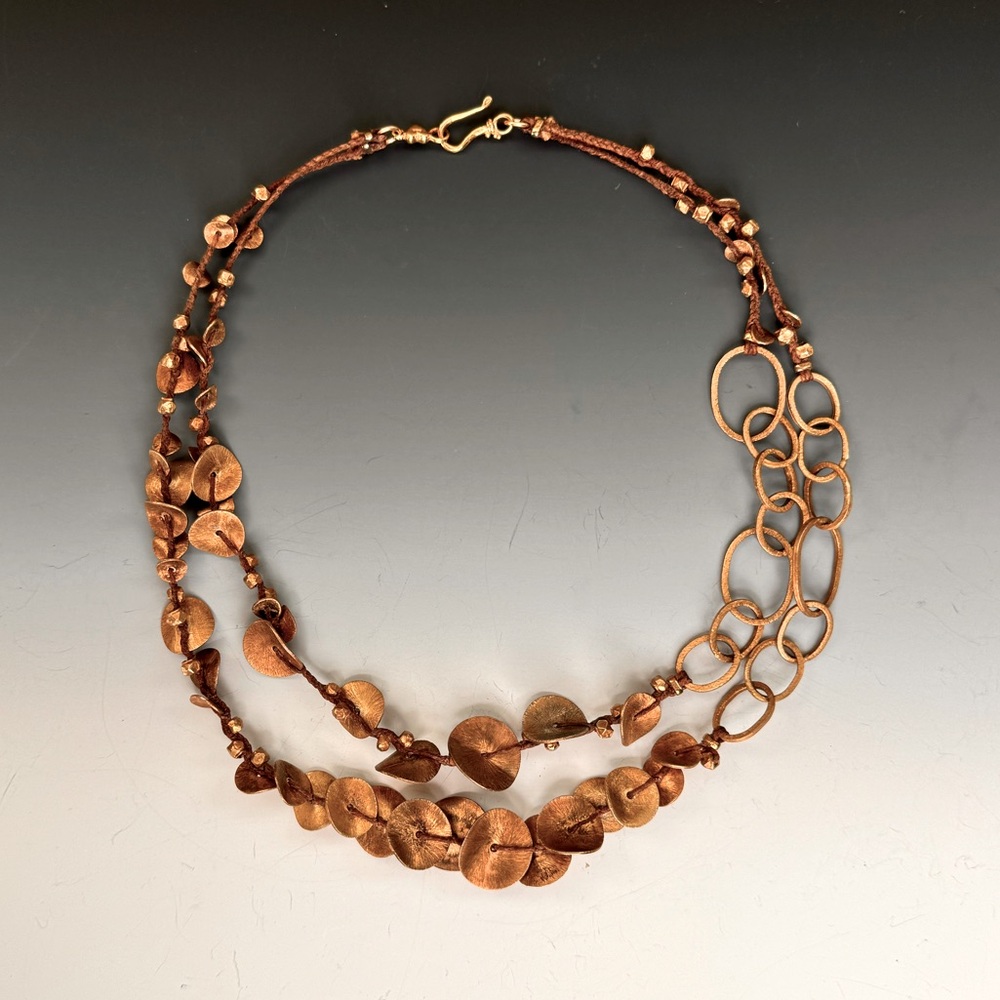 Chan Luu double strand gold vermeil necklace